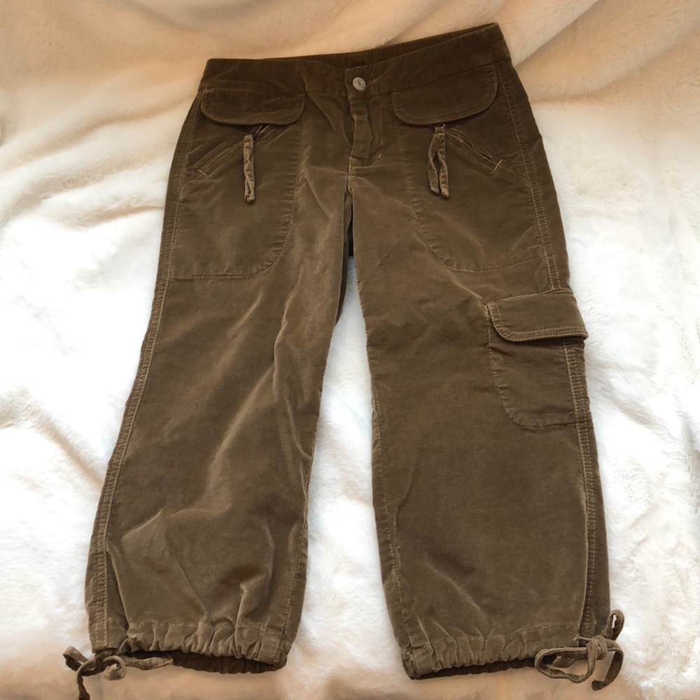 7 for All Mankind Velour Cropped Pants